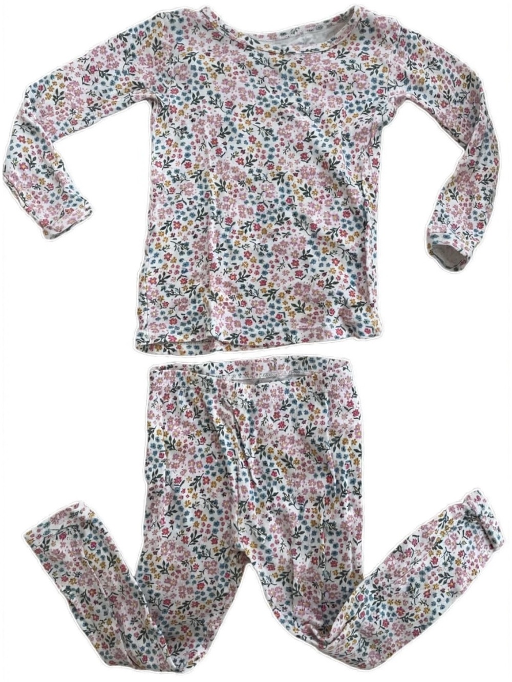 3 = $15 - Girls' Floral Long-Sleeve Set - Pink Floral